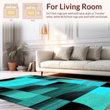 Contemporary Flowing Line Artwork(Blue)