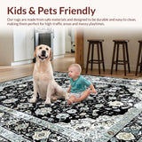 Classic Trellis Design with Grey Accents(Black)