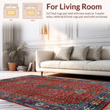Rustic Handcrafted Colorful Motif(Red)