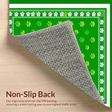 Ultra Soft Area Rug, Non Slip, Stain Resistant, Washable Area Rugs for Living Room, Bedroom, Rustic Traditional Gnome Aesthetic(Green)