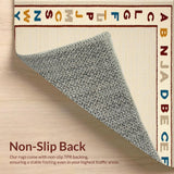 Charming Round Alphabet Motif(Beige)