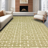 Ultra Soft Area Rug, Non Slip, Stain Resistant, Washable Area Rugs for Living Room, Bedroom, Entryway Low Pile in Beige and Green Hues(Green)