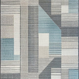 Ultra Soft Area Rug, Non Slip, Stain Resistant, Washable Area Rugs for Living Room, Bedroom, Sleek Contemporary Abstract Elements(Gray)
