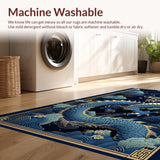 Dynamic Colorful Dragon Imagery(Blue)