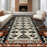 Vibrant Graphic Trellis Motif(Black)