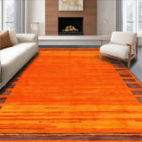 Ultra Soft Area Rug, Non Slip, Stain Resistant, Washable Area Rugs for Living Room, Bedroom, Lively Modern Creature Illustration(Orange)