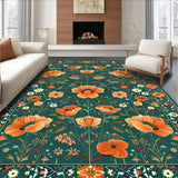 Trendy Contemporary Floral Fusion(Green)