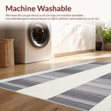 Ultra Soft Area Rug, Non Slip, Stain Resistant, Washable Area Rugs for Living Room, Bedroom, Sophisticated Casual Outdoor Look(White)