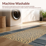 Ultra Soft Area Rug, Non Slip, Stain Resistant, Washable Area Rugs for Living Room, Bedroom, Trendy Subtle Animal Textures(Beige)