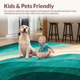 Chic Abstract Linear Composition(Green)