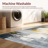 Artistic Grey Yellow Abstract Fusion(Gray)