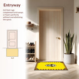 Striking Halloween Skeleton Motif(Yellow)