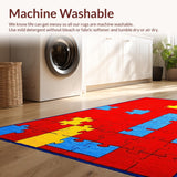 Engaging Multicolored Play Mat Style(Red)