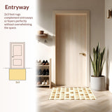 Ultra Soft Area Rug, Non Slip, Stain Resistant, Washable Area Rugs for Living Room, Bedroom, Playful Abstract Animal Pattern(Beige)