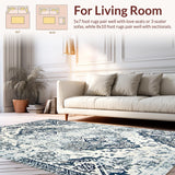 Chic Low Contrast Distressed Design(Blue)