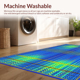 Modern Artful Tiled Arrangement(Blue)