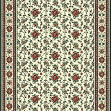 Ultra Soft Area Rug, Non Slip, Stain Resistant, Washable Area Rugs for Living Room, Bedroom, Elegant Rustic Floral Aesthetic(Beige)
