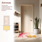 Modern Distressed Sunset Motif(Beige)