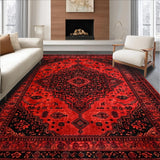 Striking Contemporary Medallion Style(Red)