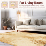 Ultra Soft Area Rug, Non Slip, Stain Resistant, Washable Area Rugs for Living Room, Bedroom, Fluffy Neutral Beige Bedroom Rug for Cozy Minimalist Decor(Beige)