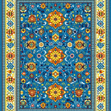 Lively Vintage Lattice Composition(Blue)