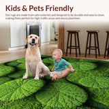 Ultra Soft Area Rug, Non Slip, Stain Resistant, Washable Area Rugs for Living Room, Bedroom, 3D Moss Playroom Pet-Friendly Ultra Soft Floor Mat(Green)