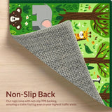 Brightly Colored Plush Cartoon Scene(Green)