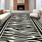 Bold Luxe Velvet Zebra(Black)
