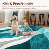 Chic Black and White Tiled Motif(Blue)