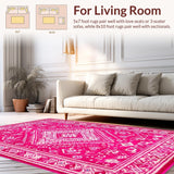 Bold Graphic Statement Door Mat(Pink)