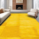 Ultra Soft Area Rug, Non Slip, Stain Resistant, Washable Area Rugs for Living Room, Bedroom, Modern Geometric Home Office Plush Area Carpet(Yellow)