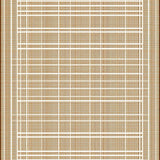 Cozy Striped Symmetrical Arrangement(Beige)