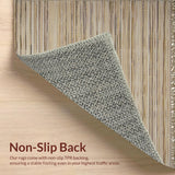 Ultra Soft Area Rug, Non Slip, Stain Resistant, Washable Area Rugs for Living Room, Bedroom, Boho Textural Earthy Delight(Beige)
