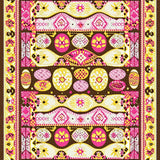 Ultra Soft Area Rug, Non Slip, Stain Resistant, Washable Area Rugs for Living Room, Bedroom, Charming Rustic Egg Arrangement(Pink)