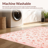 Ultra Soft Area Rug, Non Slip, Stain Resistant, Washable Area Rugs for Living Room, Bedroom, Cozy Plush Fuzzy Appeal(Pink)