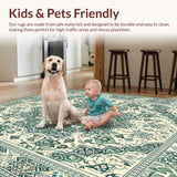 Contemporary Sage Green Geometric Style(Green)