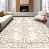 Ultra Soft Area Rug, Non Slip, Stain Resistant, Washable Area Rugs for Living Room, Bedroom, Cozy Textured Cream Accent Piece(Beige)