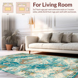 Chic Geometric Aqua Tones(Green)