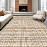 Ultra Soft Area Rug, Non Slip, Stain Resistant, Washable Area Rugs for Living Room, Bedroom, Subtle Modern Medallion Influence(Beige)