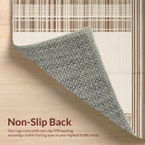 Contemporary Light Brown Geometric Theme(Beige)