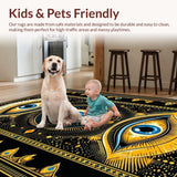 Contemporary Blue Tones Decor(Black)