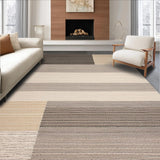 Ultra Soft Area Rug, Non Slip, Stain Resistant, Washable Area Rugs for Living Room, Bedroom, Refined Warm Tones Graphic Design(Beige)