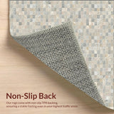 Ultra Soft Area Rug, Non Slip, Stain Resistant, Washable Area Rugs for Living Room, Bedroom, Abstract Mosaic Tile Beige Grey Area Artistic Floor(Beige)