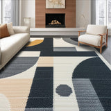 Ultra Soft Area Rug, Non Slip, Stain Resistant, Washable Area Rugs for Living Room, Bedroom, Versatile Charcoal Beige Playroom Stain-Resistant Rug(Gray)