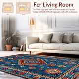 Elegant Earth Tone Geometric Design(Blue)