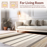 Contemporary Earthy Linear Design(Beige)