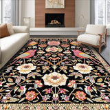 Lively Multicolored Flower(Black)