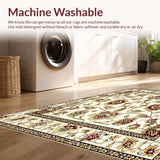 Jacobean Inspired Botanical for Contemporary Home Floor Cover(Beige)