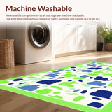 Ultra Soft Area Rug, Non Slip, Stain Resistant, Washable Area Rugs for Living Room, Bedroom, Charming Whimsical Animal Motif(Green)