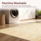 Ultra Soft Area Rug, Non Slip, Stain Resistant, Washable Area Rugs for Living Room, Bedroom, Prayer Gift Boho & Digital Beads Counter(Beige)